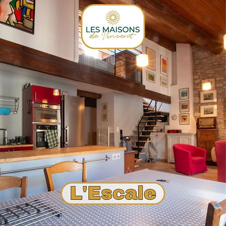 아흘르 L'Escale - Clim, Terrasse 아파트 외부 사진